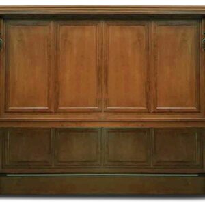 The Brittany Murphy Desk Bed. Shown in queen size, alder wood, and English manor finish. Price as shown: $4,292.